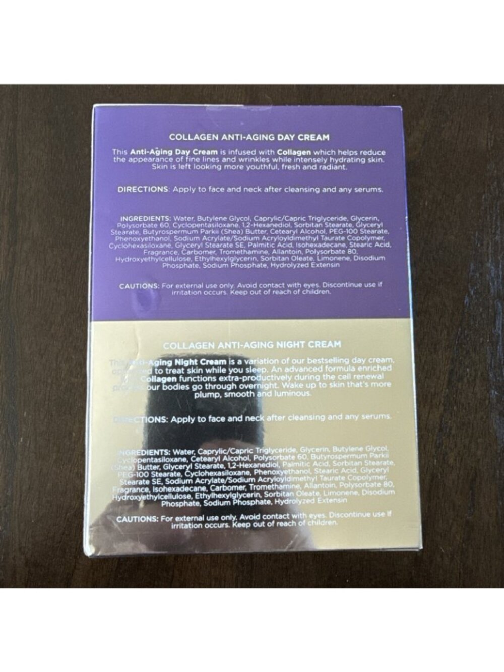 Clair Beauty Collagen Day/Night Moisturizer -  Duo Set Value Pack - Picture 2 of 3